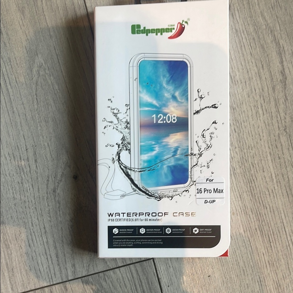 White Waterproof Phone Case with Protective Features